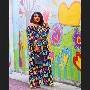 NWT Tabitha Brown for Target Lemon Print Bardot Top